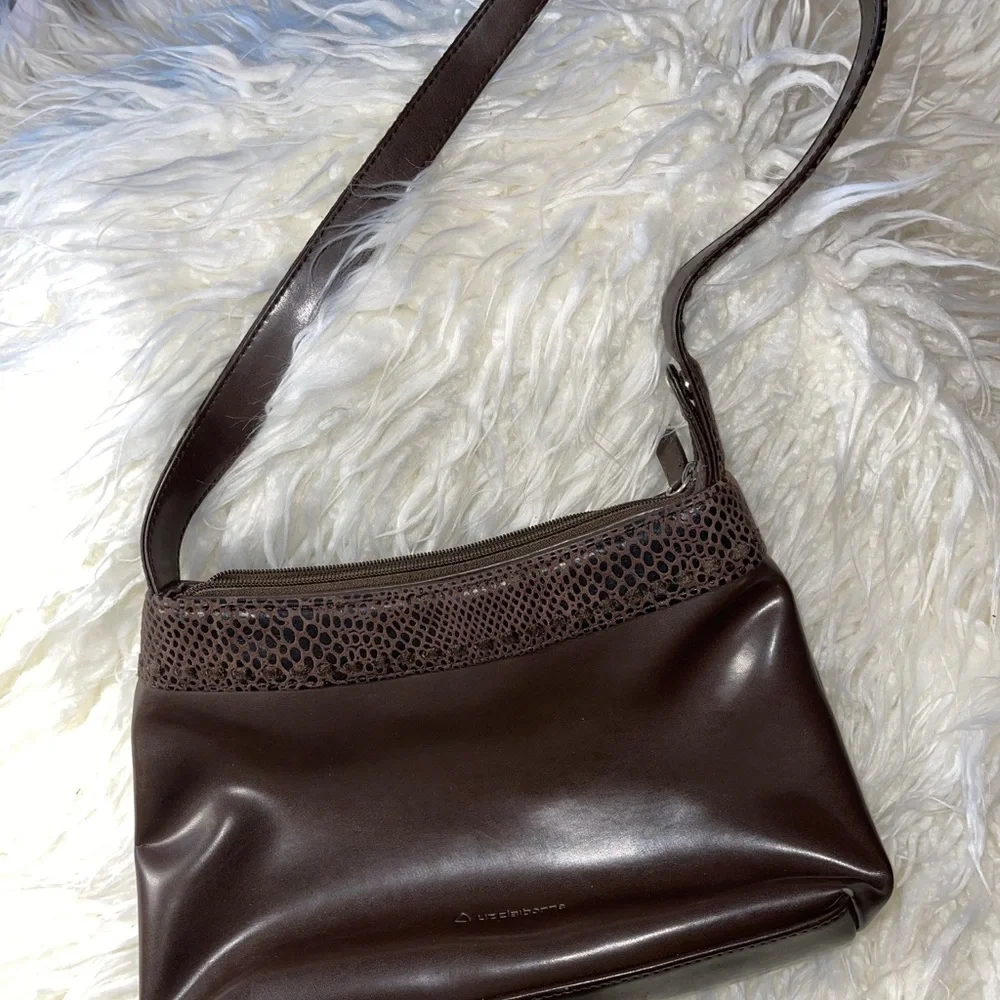 Liz Claiborne‎ brown faux leather handbag